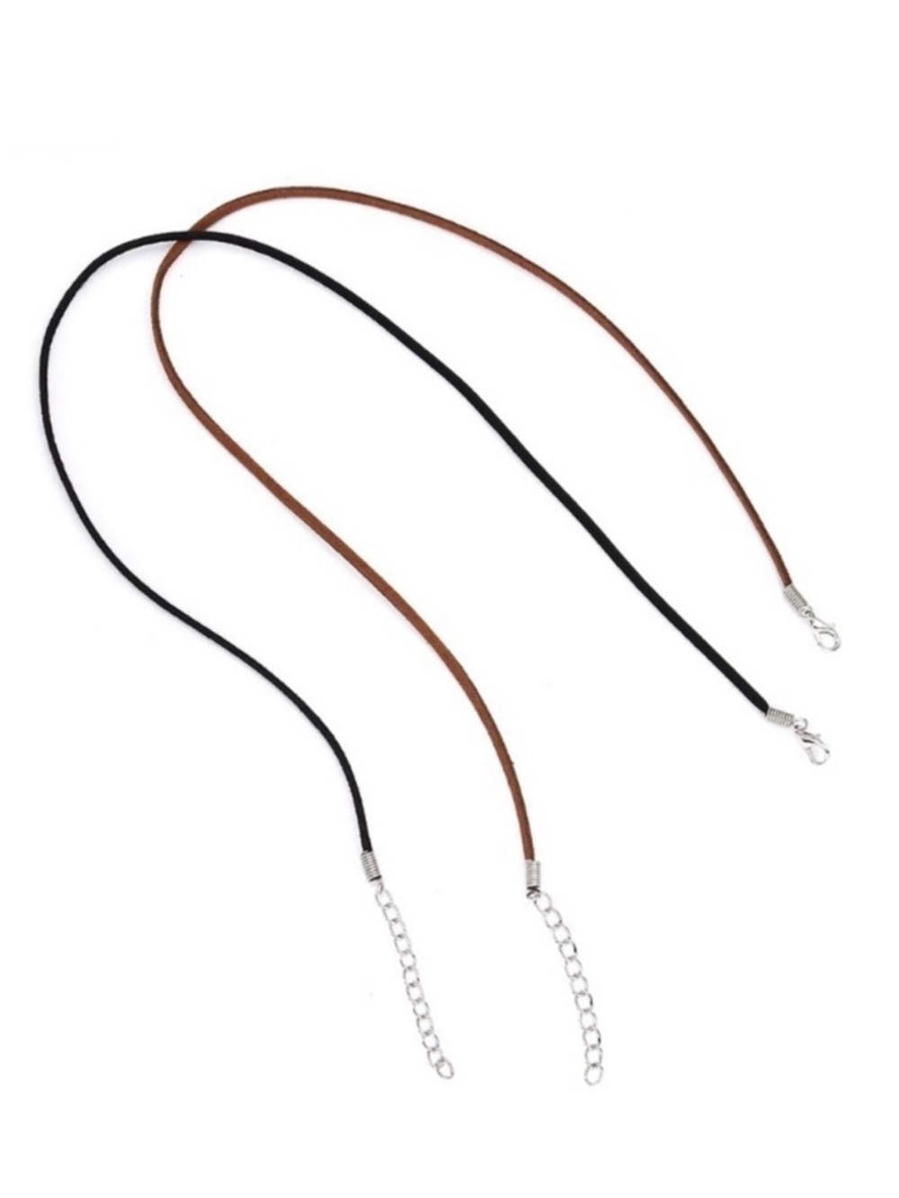 🔴 5 for $10 ONE BLACK Suede Leather Cord Necklace